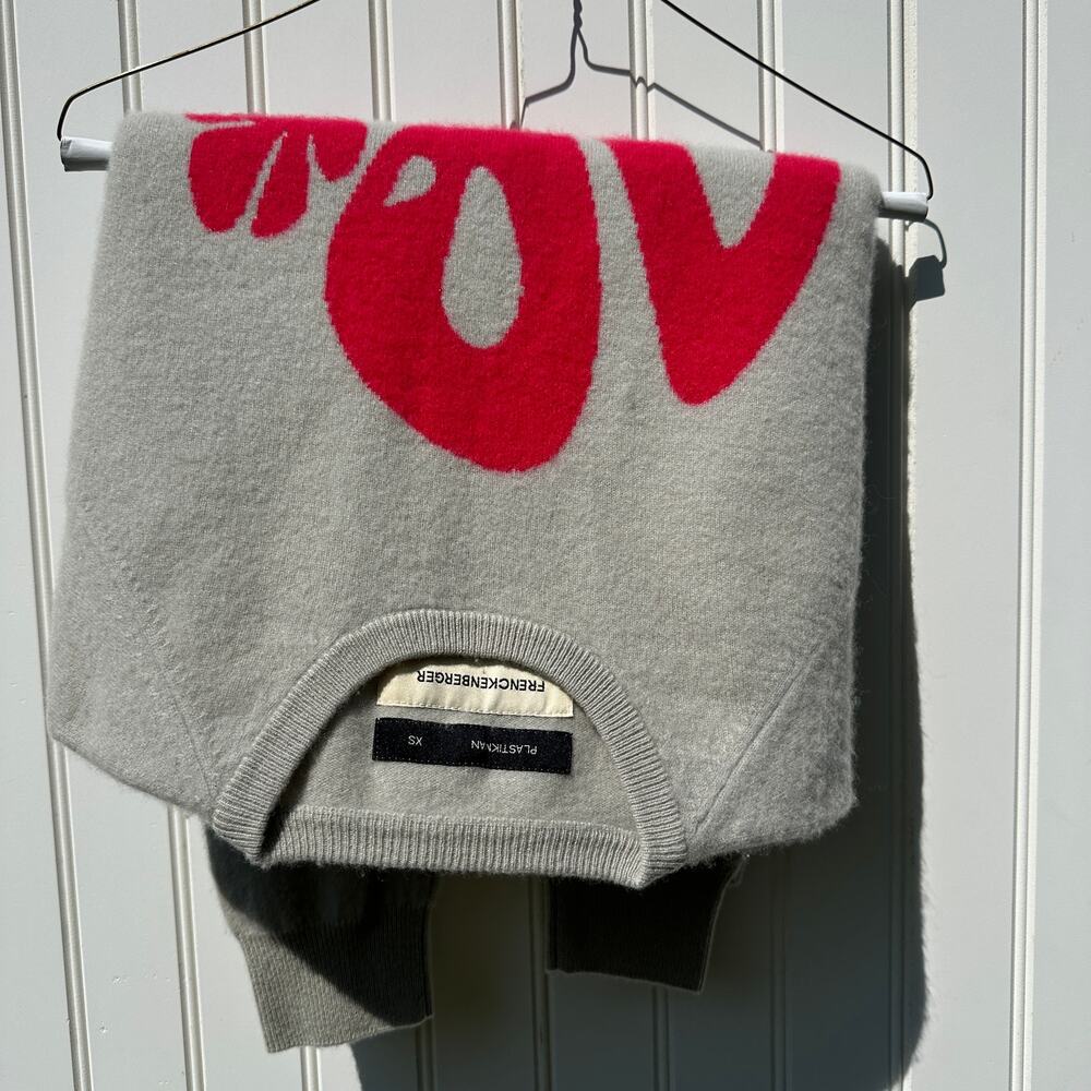 Frenckenberger x Richie Hawtin Plastikman Boyfriend Sweater Sz XS 100% Cashmere - Picture 13 of 16
